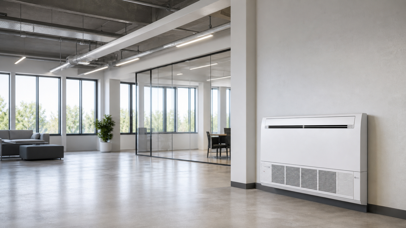 Unidade piso-teto para climatização