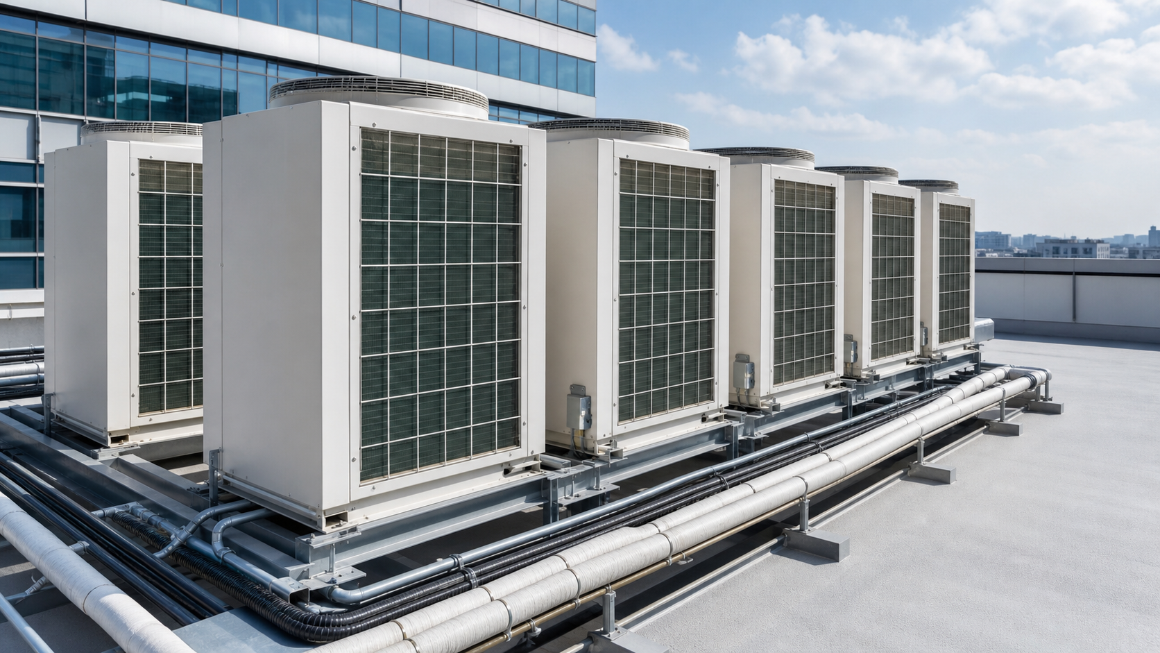 Sistema VRV VRF com unidades exteriores